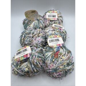 Adriafil Yarn Lot 6 Balls + Warhol Made Italy Knitting Accessories Light Blue